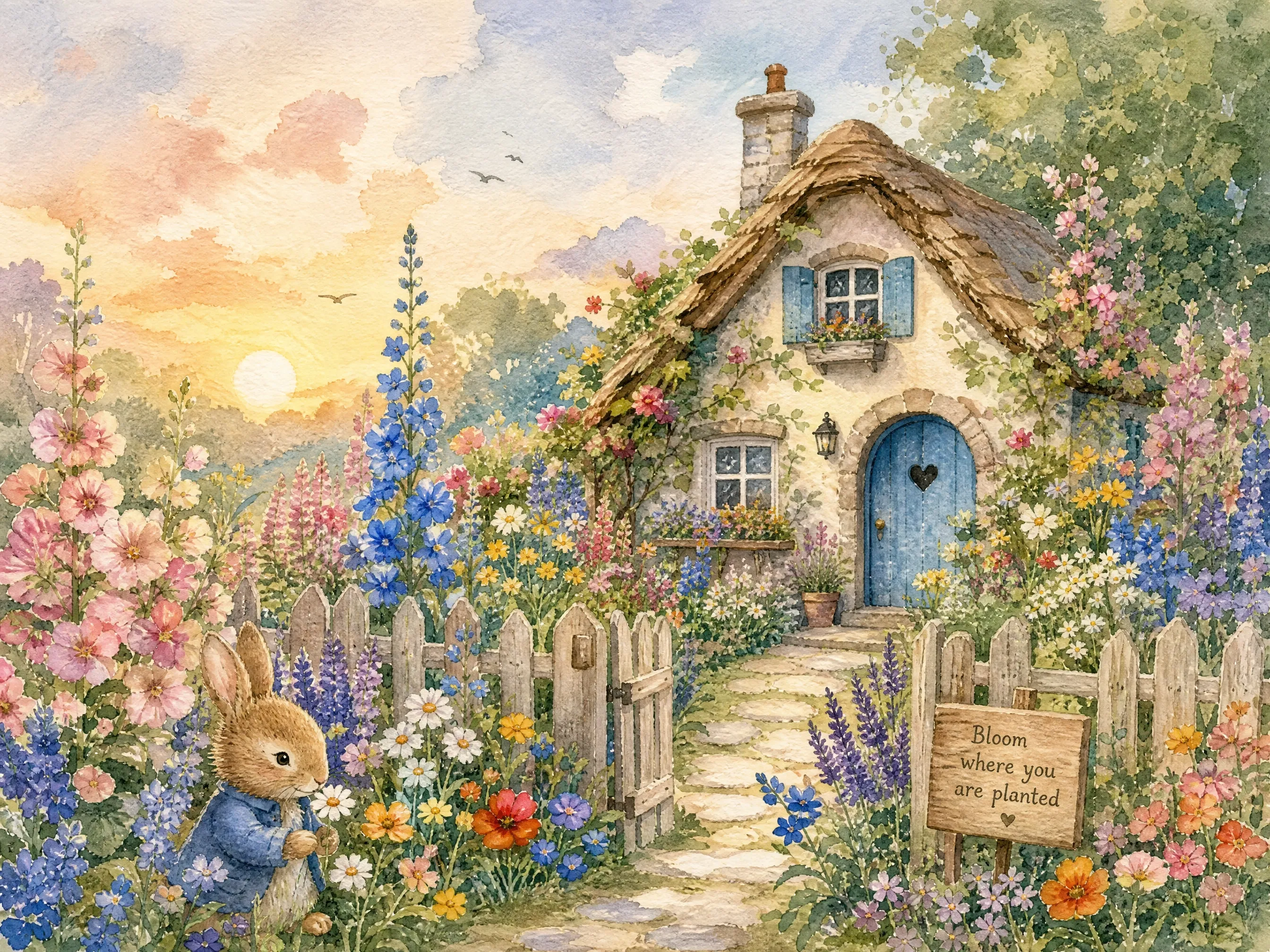 Wildflower cottage storybook